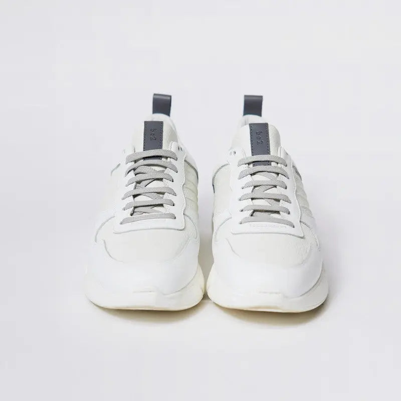 レザートレーナーホワイトネイビー / Leather Trainer White Navy ba2