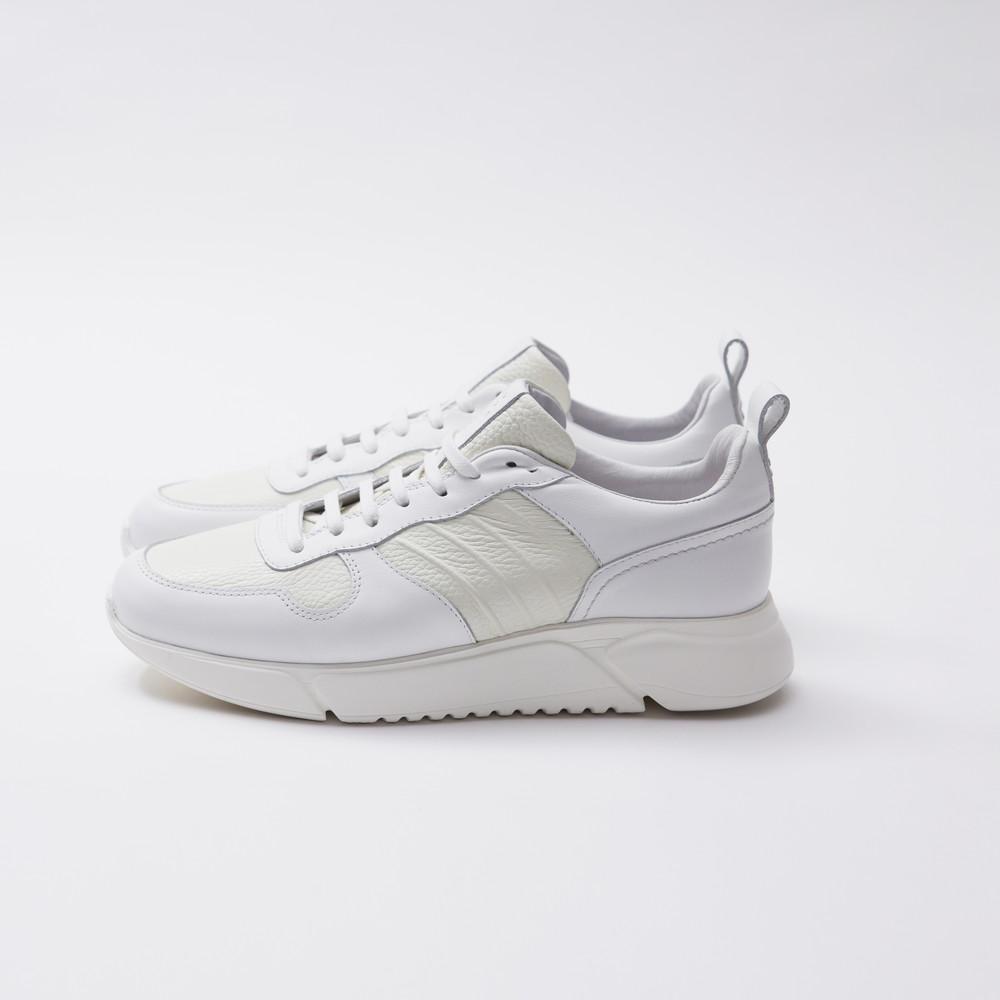 "NEW" レザートレーナー ホワイトアイボリー / Leather Trainer White Ivory ba2
