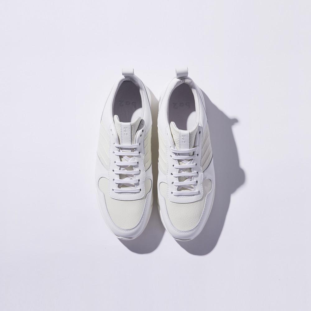 "NEW" レザートレーナー ホワイトアイボリー / Leather Trainer White Ivory ba2