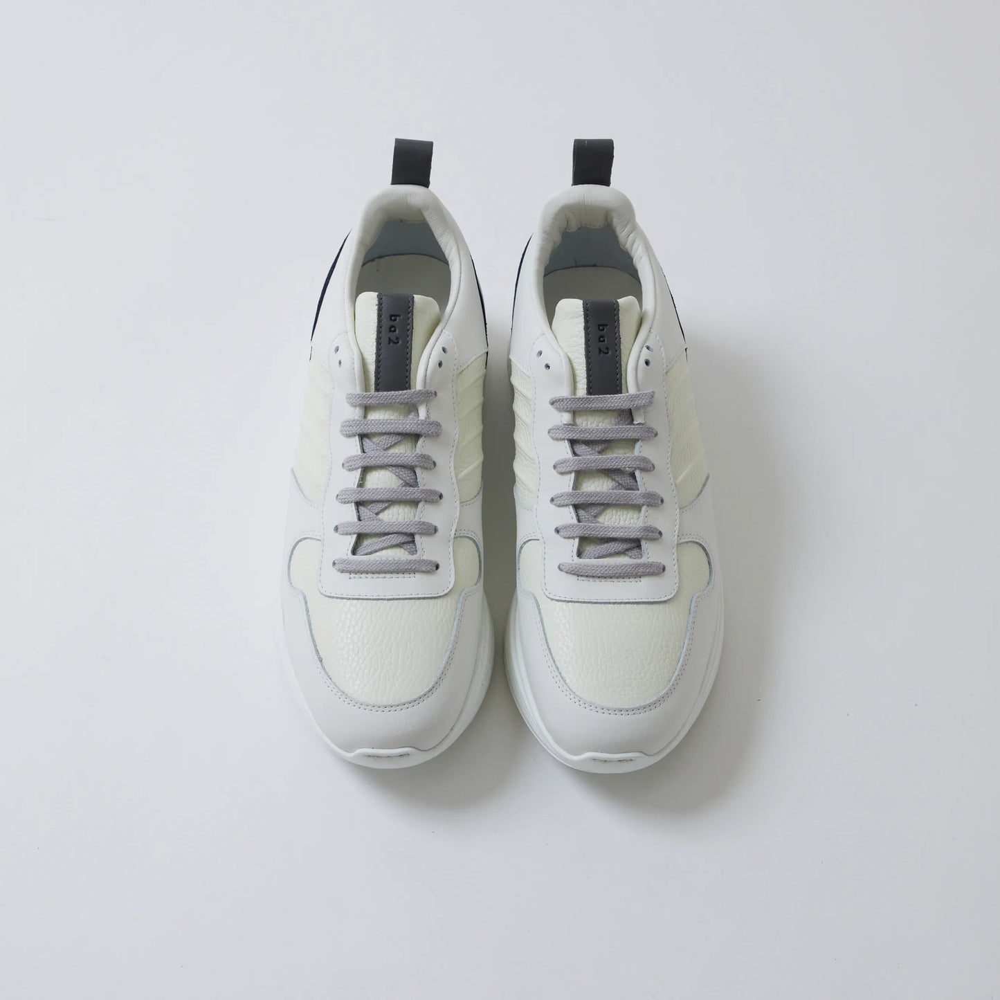 【早割 Pre-Order】Leather Trainer White Navy / レザートレーナーホワイト・ネイビー