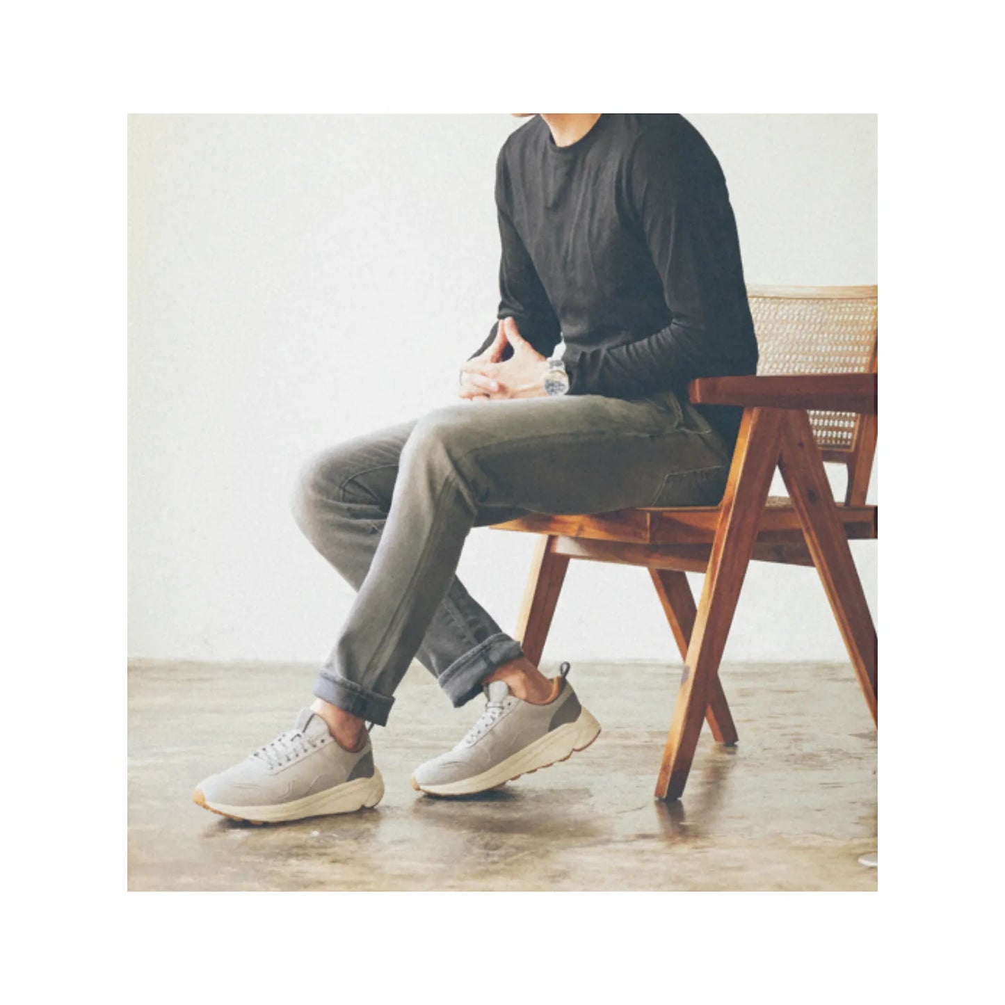 MOCION SUEDE LIGHT GRAY・GRAY / モション スエード ライトグレー・グレー
