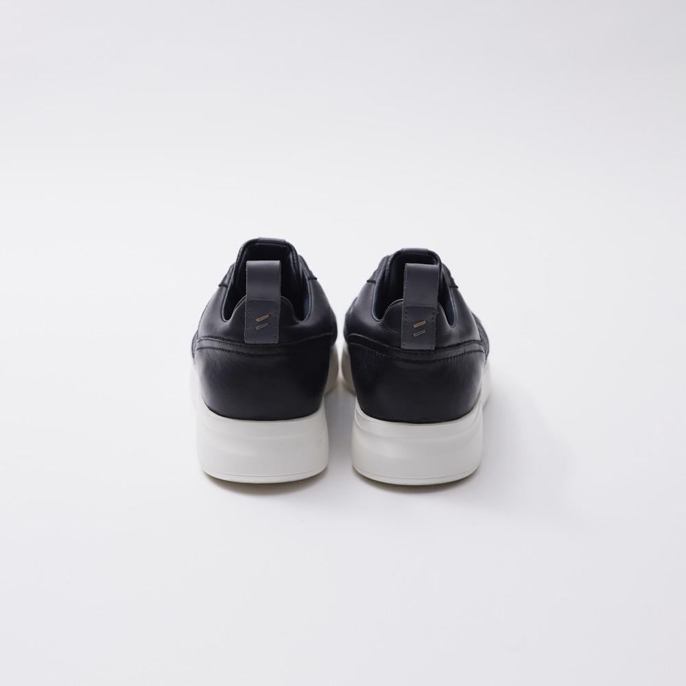 "NEW" レザートレーナー ブラックグレイ / Leather Trainer Black Gray ba2